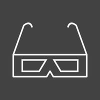 Beautiful Glasses Line Vector Icon