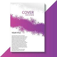 Brochure or flyer layout template, annual report cover design background vector