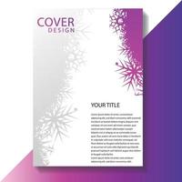 Brochure or flyer layout template, annual report cover design background vector