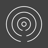 Beautiful Hotspot Signal Line Vector Icon