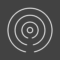 Beautiful Hotspot Signal Line Vector Icon