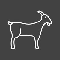 Beautiful Goat Line Vector Icon