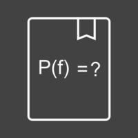 Beautiful Solve Function Line Vector Icon