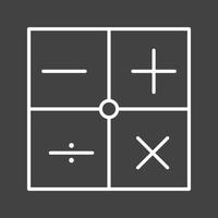 Beautiful Calculator Line Vector Icon