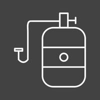 Beautiful Cylinder Line Vector Icon