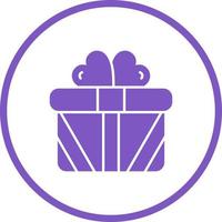 icono de vector de caja de regalo