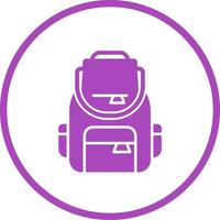 icono de vector de mochila