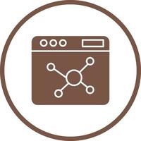 icono de vector de algoritmo