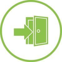 Exit Door Vector Icon