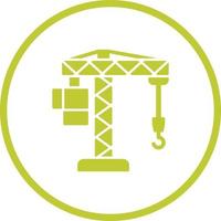 Crane Lifting Vector Icon