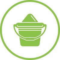 Sand Bucket Vector Icon