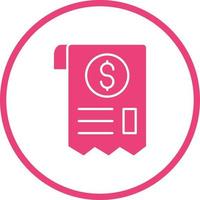 Receipt Vector Icon