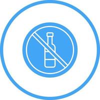 No Alcohol Vector Icon