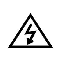 Outline icon. High voltage emblem. Vector illustration
