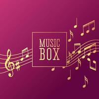 Square banner on the theme of music. Note mill vector