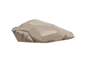 A flat beige rock for a landscape. Vector illustration.