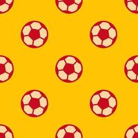 Bright pattern of soccer balls in flat style for printing and design.Vector illustration. vector