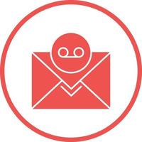 icono de vector de correo de voz