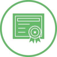 icono de vector de certificado