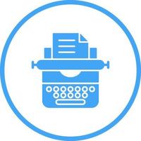 Typewriter Vector Icon