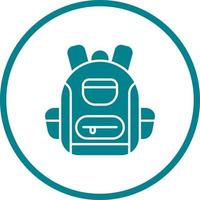 icono de vector de mochila