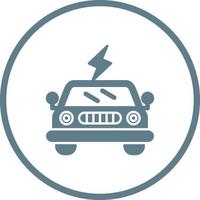 Electric Car Vector Icon