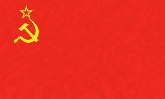 bandera de la urss en estilo plano para impresión y diseño.ilustración vectorial. vector