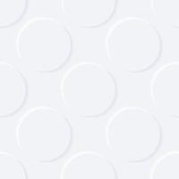 Pattern of embossed white circles in a realistic style for print and design.Vector illustration. vector