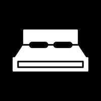 icono de vector de cama doble