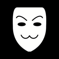 icono de vector de máscara de hacker