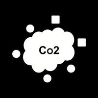 c icono de vector de dióxido de carbono