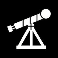 icono de vector de telescopio