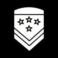 icono de vector de insignia militar