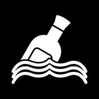 Bottle in Water Vector Icon