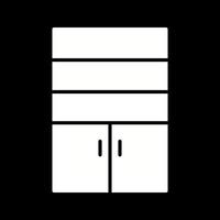 Cupboard with Shelves Vector Icon