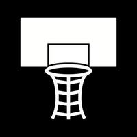 Beautiful Volleyball Hoop Glyph Vector Icon