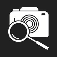 Beautiful Search image Vector Glyph icon