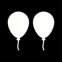 Unique Balloons Vector Glyph Icon