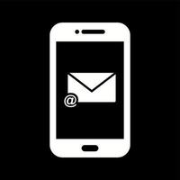 Unique E mail App Vector Glyph Icon