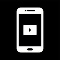 Unique Video App Vector Glyph Icon