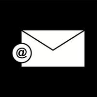 Unique Email Vector Glyph Icon