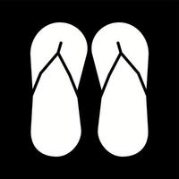 Unique Sandal Vector Glyph Icon