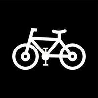 icono de glifo de vector de bicicleta único