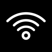 Beautiful Wifi Signal Glyph Vector Icon