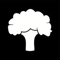 Unique Broccoli Vector Glyph Icon