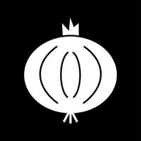 Unique Onion Vector Glyph Icon