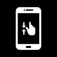Unique Gestures Vector Glyph Icon