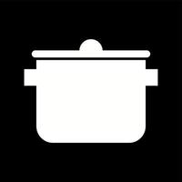 Unique Cooking Pot Vector Glyph Icon