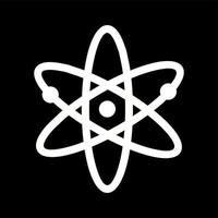 Unique Atomic Structure II Vector Glyph Icon