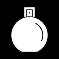 Unique Perfume Bottle Vector Glyph Icon